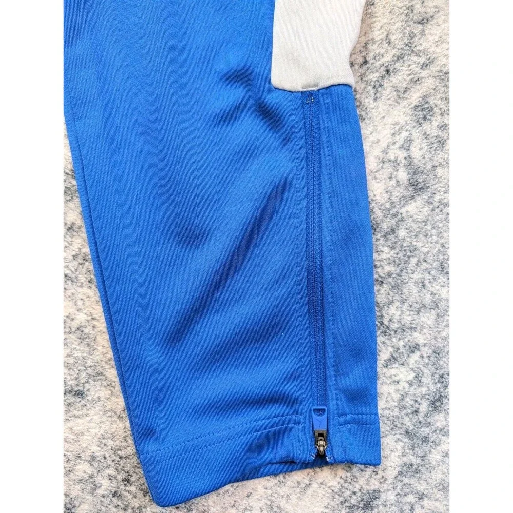 Air Jordan Track Pants Mens Size Large Blue Logo Mid Rise Tapered Leg